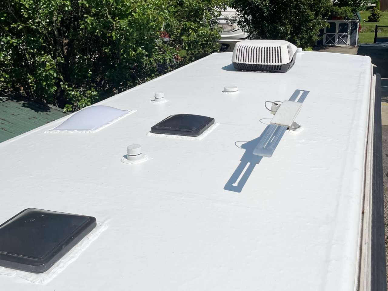 RV roof replacement job by Right Onsite RV Repair in Hiawassee Georgia