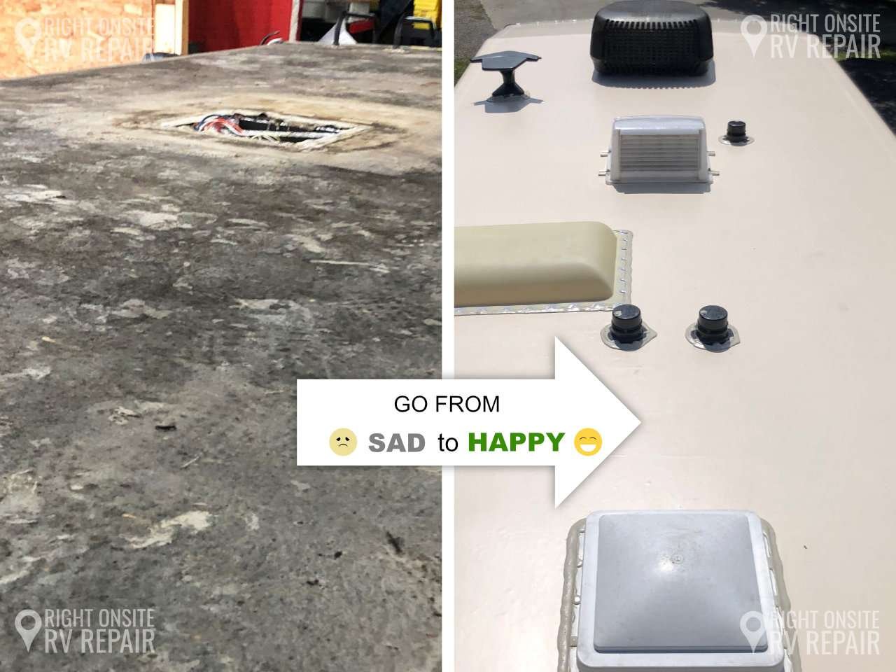 RV Roof Repair in Hiawassee GA done by Right Onsite RV Repair LLC